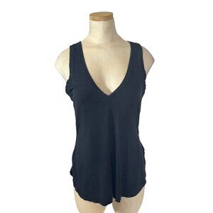 Aritzia tank top women's XS black v neck soft Babaton